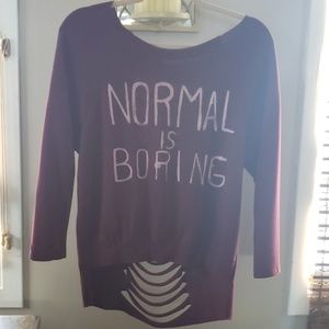 Joyce leslie distressed shirt